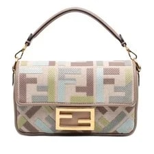 Fendi — Fendi Mini Embroidered Baguette Satchel — Handbag — resale