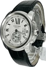 Cartier — Cartier Calibre de W7100037 3389 Stainless Steel / 18K 42mm Ivory Dial #WJW168 — Watch — resale