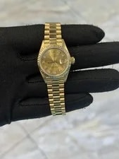 Rolex — Rolex Datejust Lady President Champagne Diamond Dial on President 69178 With Box — Watch — resale