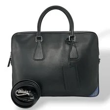 Prada — Prada 2way Business Logo A4 Compatible Briefca — Handbag — resale
