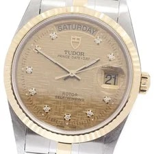 Tudor — Tudor Prince Date Day 76213 YG2 Tone Gold Dial Automatic Watch_916489 — Watch — resale