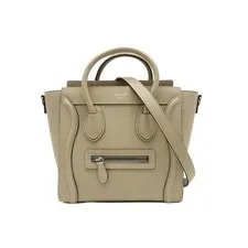 Celine — Celine 168243DRUO3UN Drum Dune Luggage Shopper 2WAY Fr — Handbag — resale