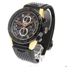 TAG Heuer — TAG Heuer Carrera Calibre HO1 CAR2A5C 45mm Titanium Rubber Chronograph #C036 — Watch — resale