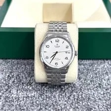 Tudor — Tudor 1926 m91550 Auto 39mm Sliver Dial Gold Number — Watch — resale