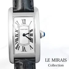 Cartier — Cartier Tank American SM SS Leather SS From Japan — Watch — resale