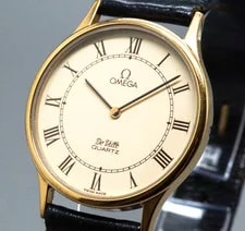 Omega — Omega de Ville Cal.1365 191.0130.1 Quartz Push Crown Gold Roman 32mm — Watch — resale