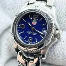 Heuer — BattTAG Heuer Link Professional WT3 Blue 3-Hand Date Quartz Blue Dial Silver — Watch — resale