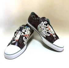 Ed Hardy — Ed Hardy Lowrise Skull Heart Size 13 -#BX32 — Sneaker — resale