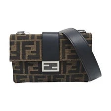 Fendi — Fendi Baguette Buckle Logo Pattern - Excellent #10SSP5F — Handbag — resale
