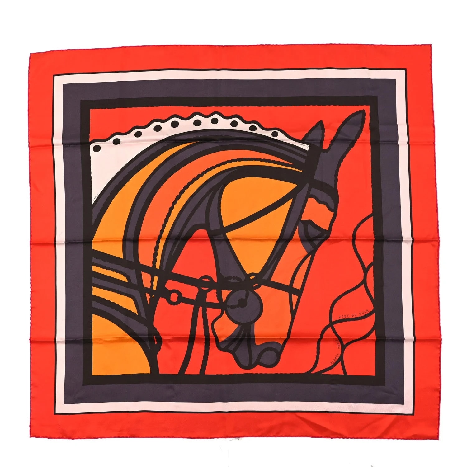 Hermès — Robe du Soir Scarf 90 Soleil — Accessory — resale