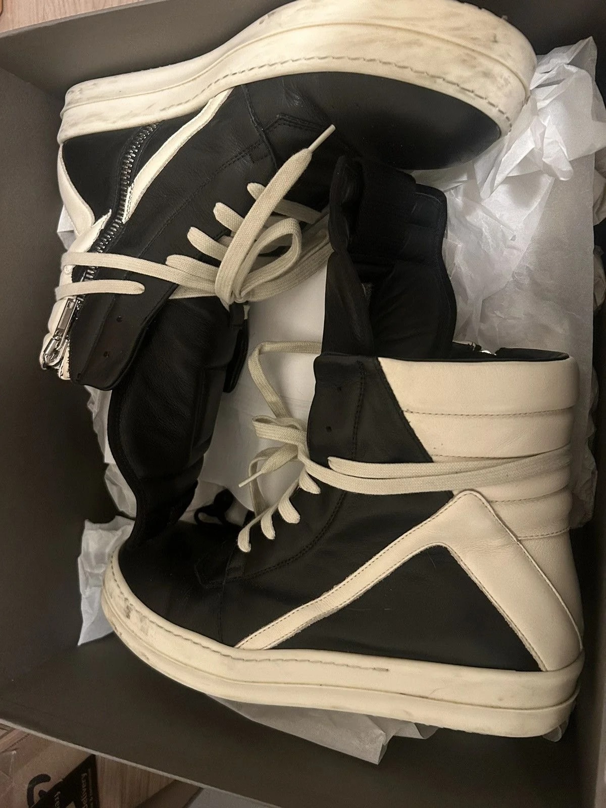 Rick Owens — Rick Owens Geobaskets /milk — Sneaker — resale