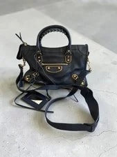 Balenciaga — Balenciaga Accent Classic Metallic Edge City — Handbag — resale