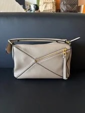 Loewe — Loewe Puzzle Small Elephant Grained Top Handle Crossbody Duty Paid — Handbag — resale