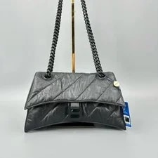 Balenciaga — Balenciaga Crush Medium Quilted Chain Auth — Handbag — resale