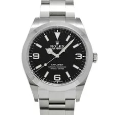 Rolex — Rolex Explorer 214270 Black Stainless Steel Automatic/Cal.3132 39mm #W1204 — Watch — resale