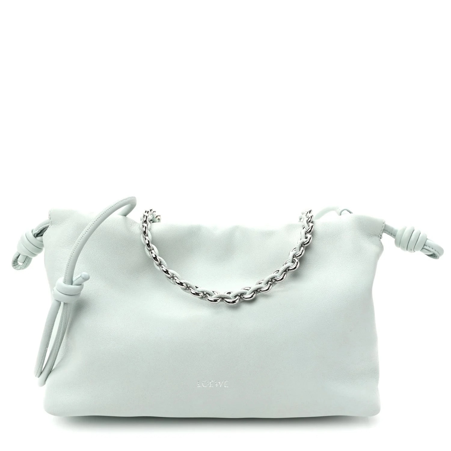 Loewe — Mellow Medium Donut Chain Flamenco Knot Frozen — Handbag — resale