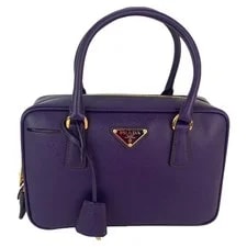 Prada — Prada Lux Small Top Handle Viola One Size — Handbag — resale