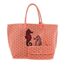 Goyard — Goyard Limited Edition Embroidered Seahorse Reversible Anjou — Handbag — resale