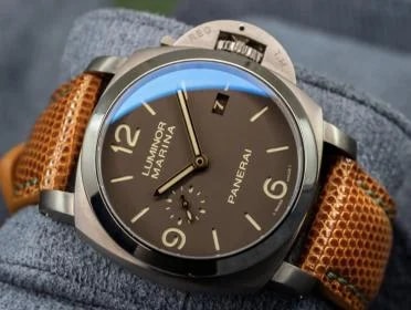 Panerai — Panerai Luminor 1950 Marina 3 Days PAM00351 Tobacco Chocolate Titanium 44mm — Watch — resale