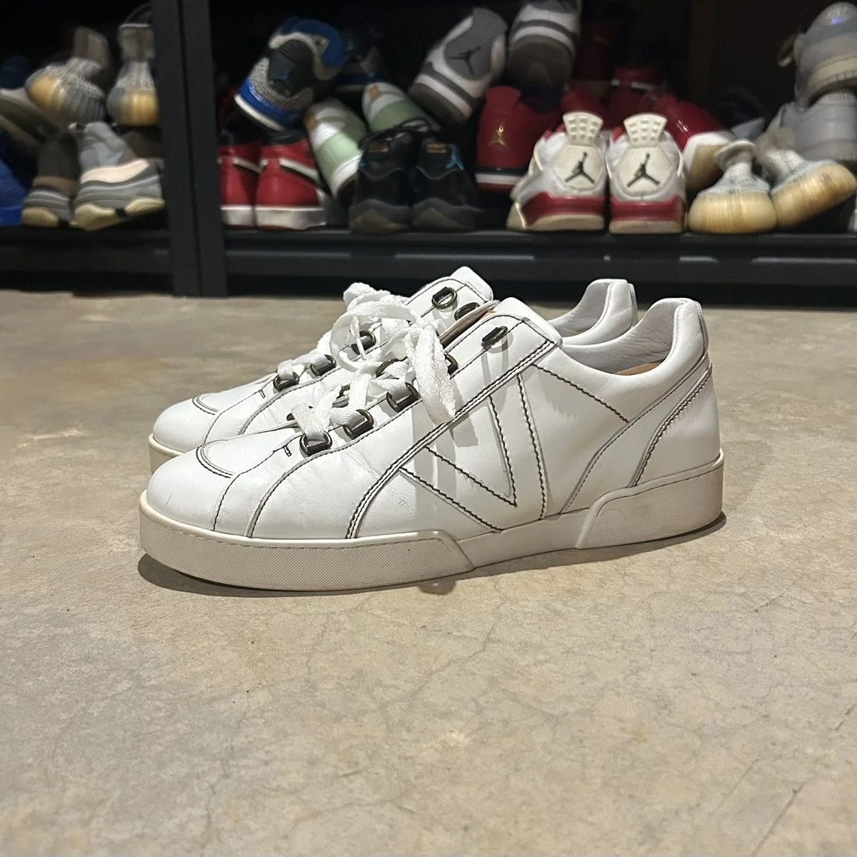 Louis Vuitton — Louis Vuitton 2000s Stitched Logo US 9 — Sneaker — resale