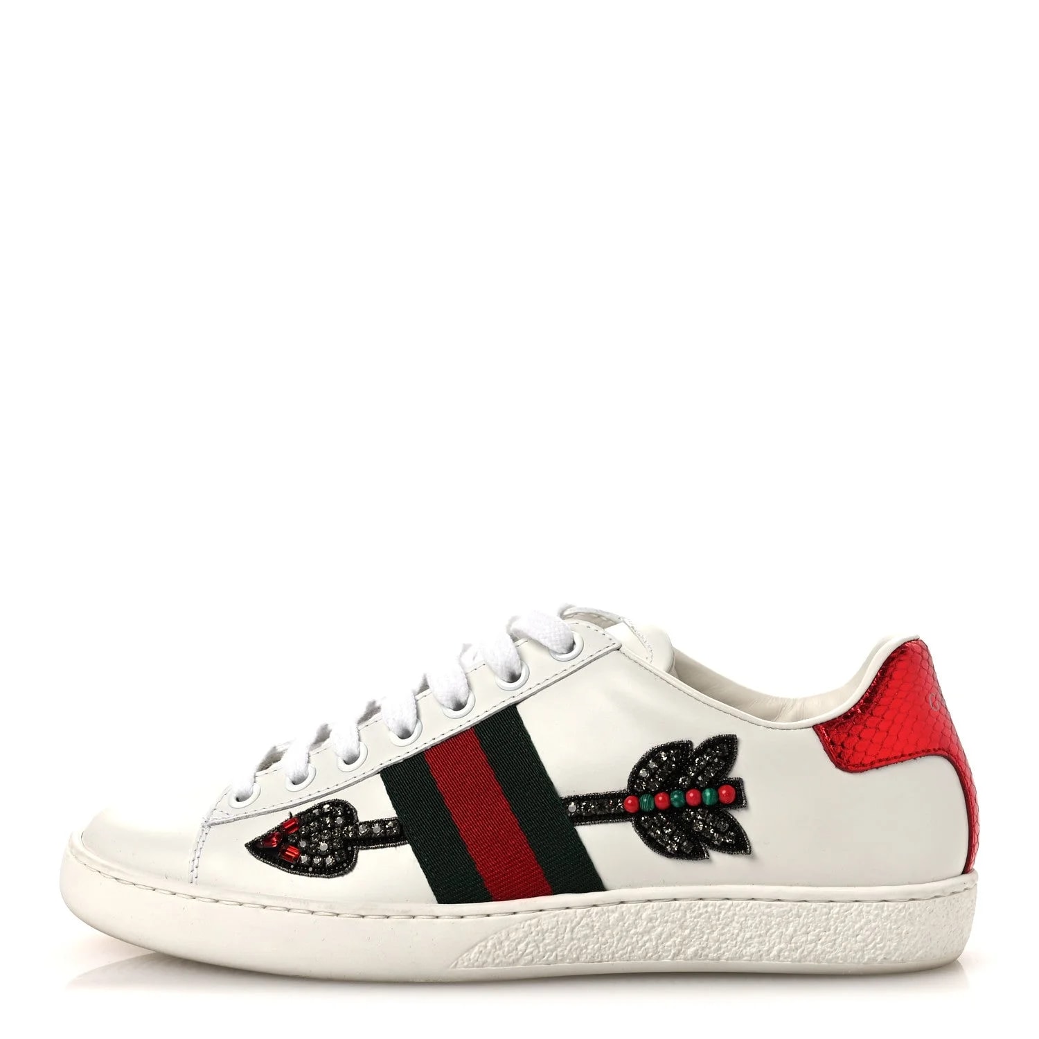 Gucci — Web Studded Arrow Ace 35.5 — Sneaker — resale