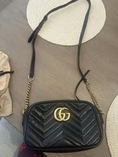 Gucci — Gucci Marmont Crossbody Small and Matching Card Wallet — Handbag — resale