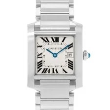 Cartier — Cartier Tank Francaise W51011Q3 2465 Silver Roman Dial Steel Papers — Watch — resale