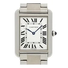 Cartier — Cartier Tank Solo LM W5200014 Stainless Steel 35mm Silver Dial Quartz #TSW885 — Watch — resale