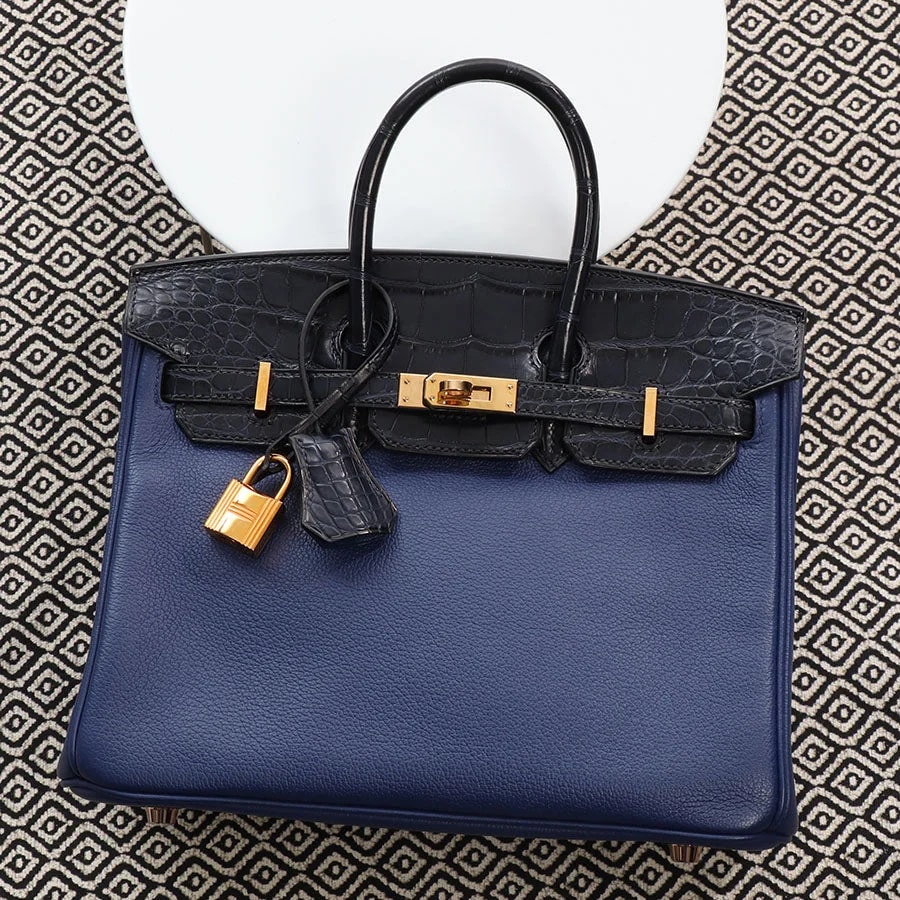 Hermès — Hermès Saphir and Birkin Touch 25 — Handbag — resale