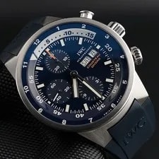 IWC — IWC Aquatimer Chronograph - 44mm Cousteau IW378201 - Blue Dial - Wood Inlay — Watch — resale