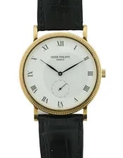 Patek Philippe — Patek Philippe Calatrava & Authentic Lacquered Wood Box — Watch — resale