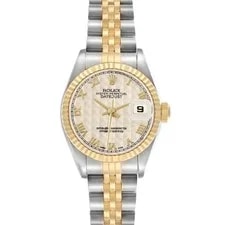 Rolex — Rolex Datejust Steel Yellow Gold Ivory Roman Dial 79173 — Watch — resale