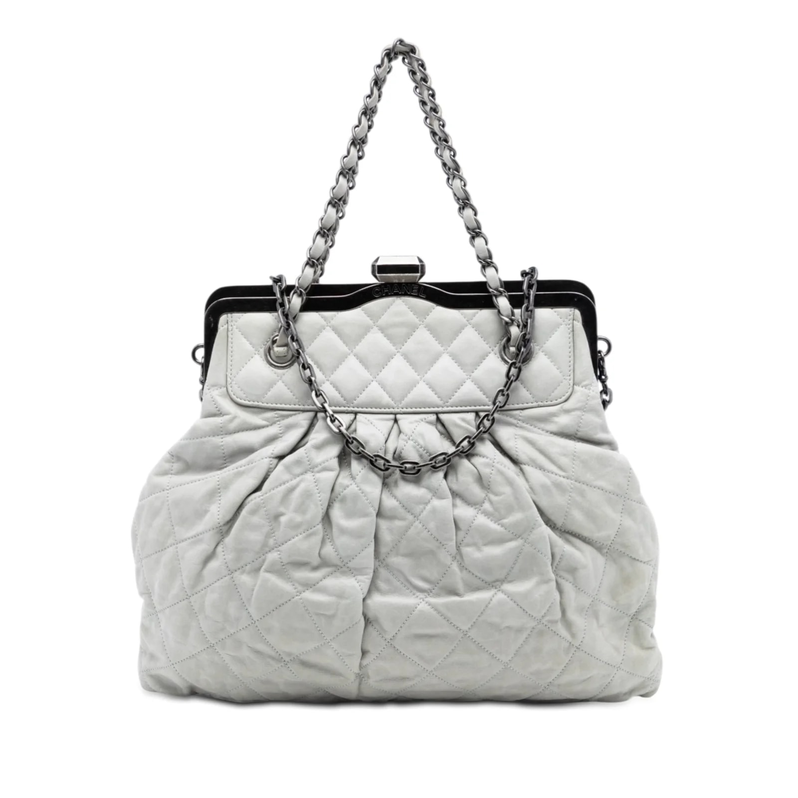 Chanel — Chic Quilt Frame Satchel — Handbag — resale