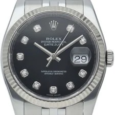 Rolex — Rolex Datejust 116234G(M) Gold 36mm Black Dial Automatic #LPW1052 — Watch — resale