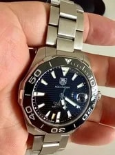 Tag Heuer — TAG Heuer Aqua Racer WAY211A-0 Caliber 5 Black Dial Automatic — Watch — resale