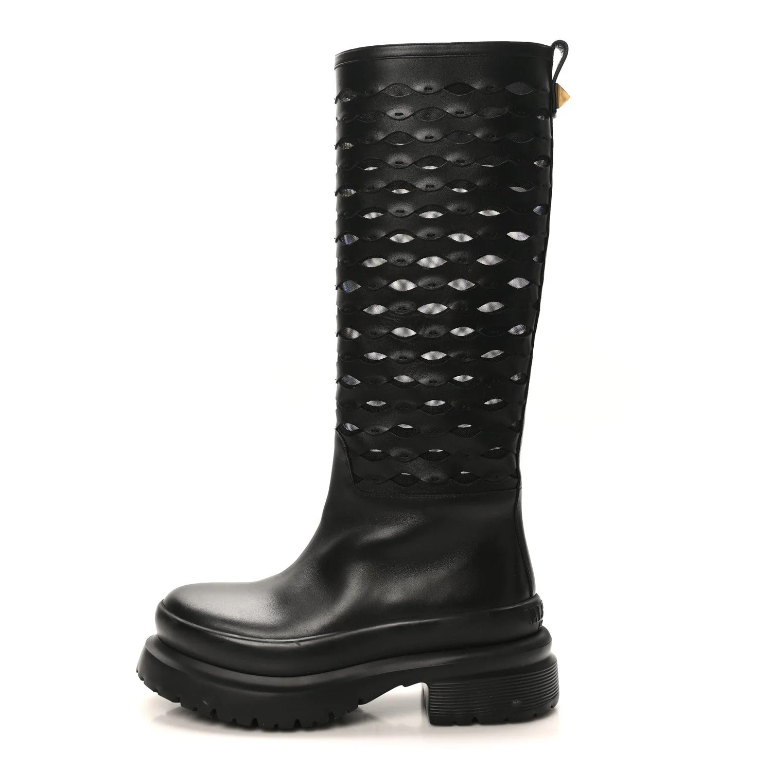 Valentino Garavani — Roman Stud Cut Knee High 37 — Designer Shoe — resale