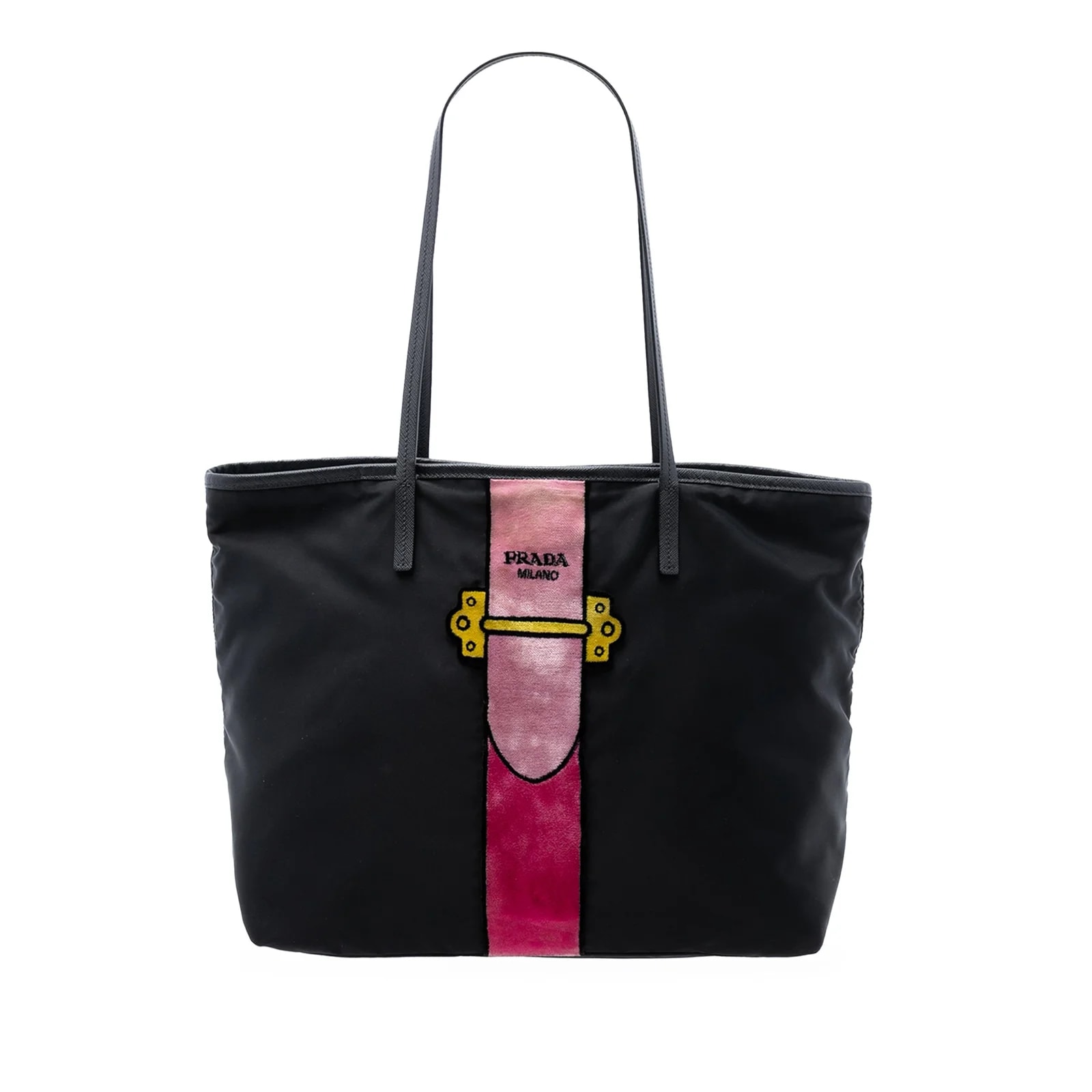 Prada — Velluto Ricamo Trompe L Oeil — Handbag — resale