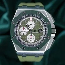 Audemars Piguet — Audemars Piguet Royal Oak Offshore Chronograph Green Camo SET 26400SO — Watch — resale