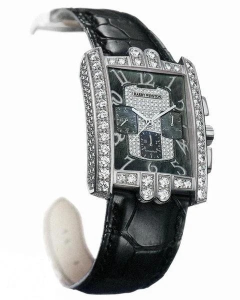 Worldofluxuryus — Harry Winston Avenue Classic 18K White Gold & Diamonds — Watch — resale