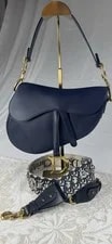 Dior — Christian Dior Saddle Medium Hardware Embroidered Strap — Handbag — resale