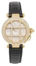 Cartier — Cartier Pasha 18k Yellow Gold Diamond Grid/Bezel 32mm 2399 — Watch — resale