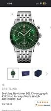 Breitling — Breitling Navitimer B01 Chronograph 46 Green Dial AB0137241L1A1 Free Ship — Watch — resale