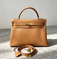 Hermès — Hermès Kelly 32 Nude Flap Top Handle — Handbag — resale
