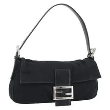 Fendi — Fendi Mamma Baguette Cotton Auth am11937A — Handbag — resale