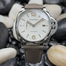 Panerai — 2021 Panerai Luminor Due 42mm PAM01046 White Dial Stainless Steel W/ Card — Watch — resale