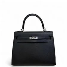 Noir — Hermes Kelly 25 89 Noir Epsom (aa072626a8r) — Handbag — resale