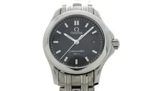Omega — Omega Seamaster 120m 2581.83 Stainless Steel 27mm Black Dial Quartz #DW1196 — Watch — resale