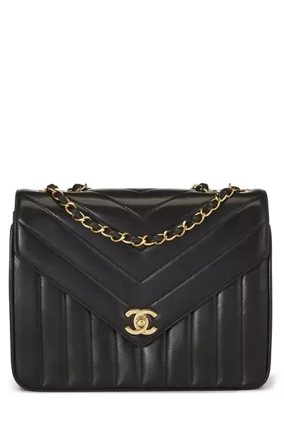 Chanel — Chevron Envelope Flap Small — Handbag — resale