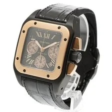 Cartier — Cartier Santos 100 W2020004 41mm Ti Black #C18527 — Watch — resale