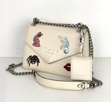 Prada — Prada Monochrome Patch Envelope Small in S18 — Handbag — resale